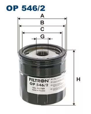 Oil Filter FILTRON OP 546/2)