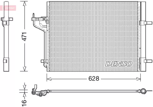 Condensor, airconditioning DENSO DCN10029)