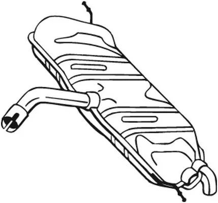Achterdemper BOSAL 233-611)