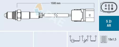 Oxygen Sensor FAE 75351)