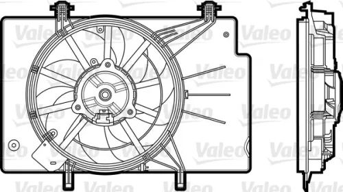 Ventilator, motorkoeling VALEO 696344)