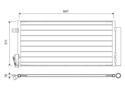 Condensor, airconditioning VALEO 814377)