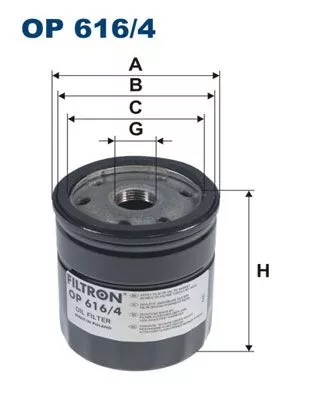 Oil Filter FILTRON OP 616/4)