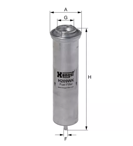 Fuel Filter HENGST FILTER H209WK)