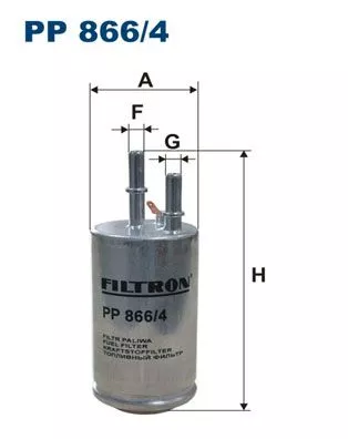Brandstoffilter FILTRON PP 866/4)