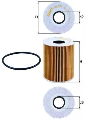 Oil Filter KNECHT OX 776D)