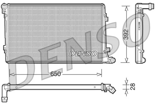Radiator, motorkoeling DENSO DRM32019)