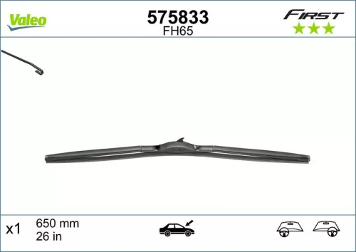 Wiper Blade VALEO 575833)