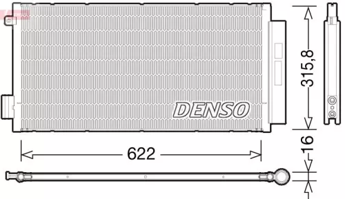 Condensor, airconditioning DENSO DCN09044)
