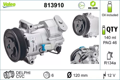 Compressor, air conditioning VALEO 813910)
