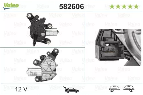 Ruitenwissermotor VALEO 582606)