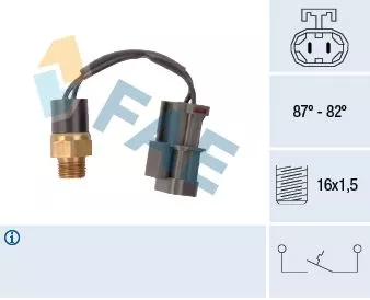 Temperatuurschakelaar, radiatorventilator FAE 37760)