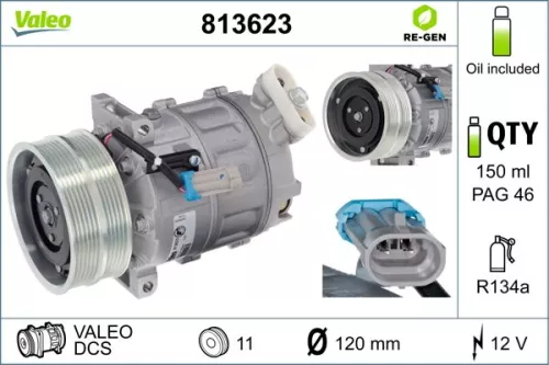Compressor, airconditioning VALEO 813623)