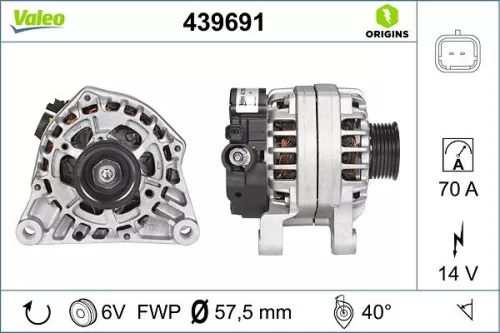 Alternator VALEO 439691)