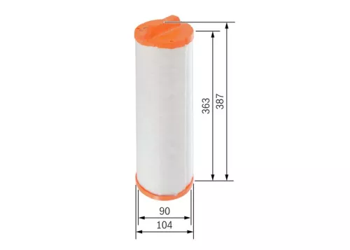 Secundair luchtfilter BOSCH F 026 400 340)