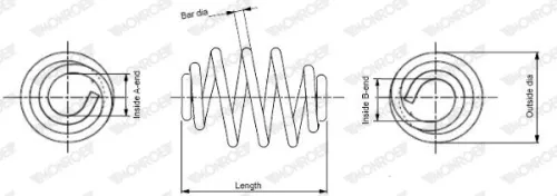 Veerophanging MONROE SN3251)