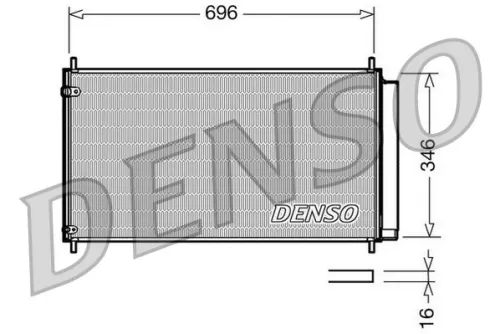 Condensor, airconditioning DENSO DCN50022)