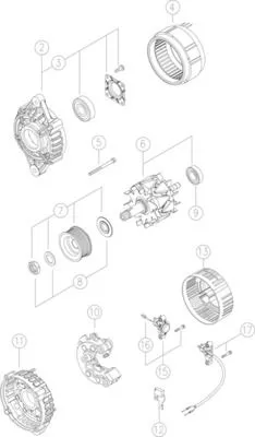 Alternator MAHLE MG 52)