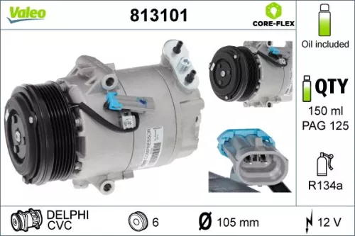 Compressor, air conditioning VALEO 813101)