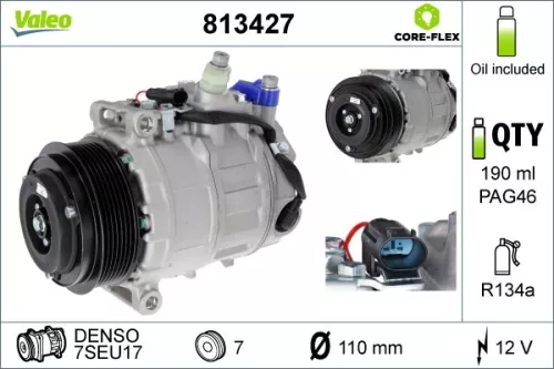 Compressor, air conditioning VALEO 813427)