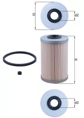 Fuel Filter KNECHT KX 204D)