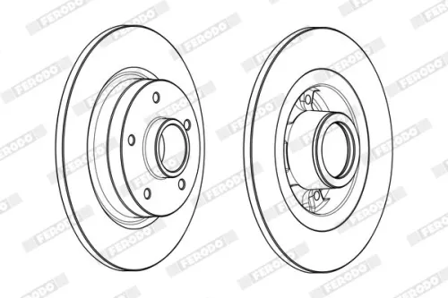 Brake Disc FERODO DDF1731-1)