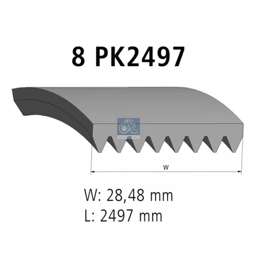 V-vormige riem DT Spare Parts 4.80763)
