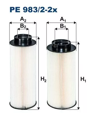 Brandstoffilter FILTRON PE 983/2-2x)