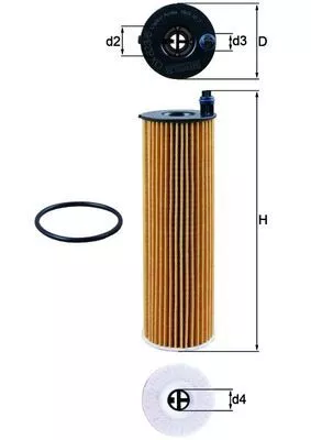 Oliefilter KNECHT OX 823/6D)