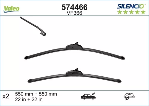 Wiper Blade VALEO 574466)