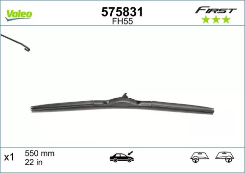 Wiper Blade VALEO 575831)