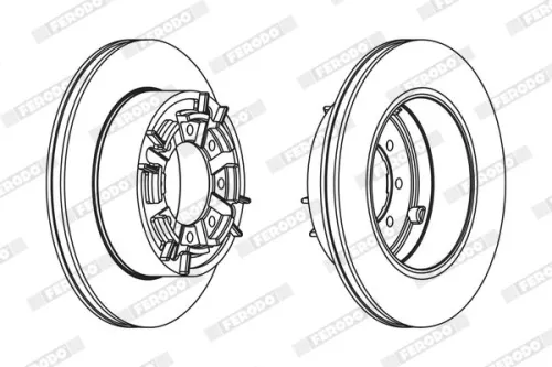 Brake Disc FERODO FCR140A)