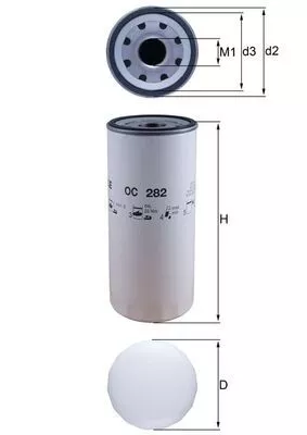 Oil Filter KNECHT OC 282)