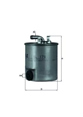 Fuel Filter KNECHT KL 174)