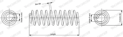 Veerophanging MONROE SP3286)