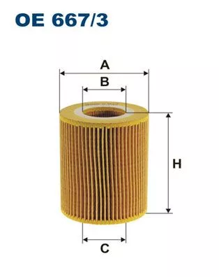 Oil Filter FILTRON OE 667/3)