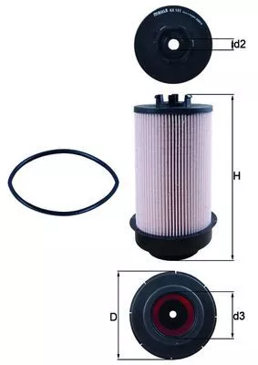 Fuel Filter KNECHT KX 181D)