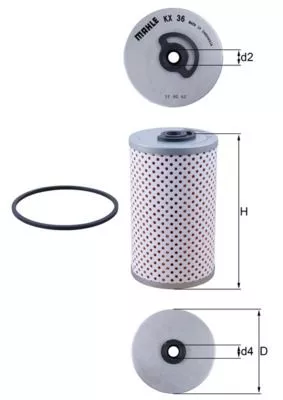 Fuel Filter KNECHT KX 36D)
