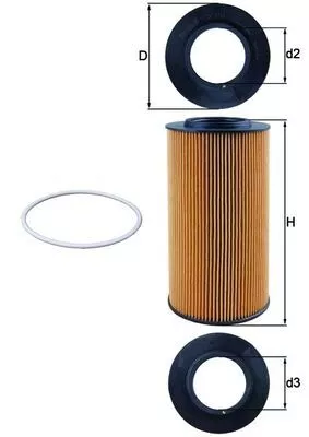 Oliefilter KNECHT OX 434D)