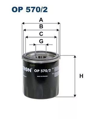 Oil Filter FILTRON OP 570/2)