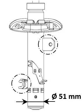 Shock Absorber KYB 3338004)