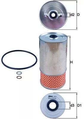 Oil Filter KNECHT OX 78D)