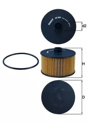 Oliefilter KNECHT OX 968D)