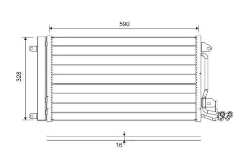 Condenser, air conditioning VALEO 814364)