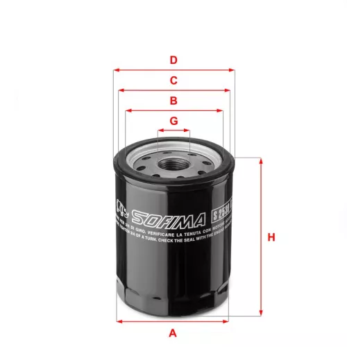 Oil Filter SOFIMA S 2530 R)