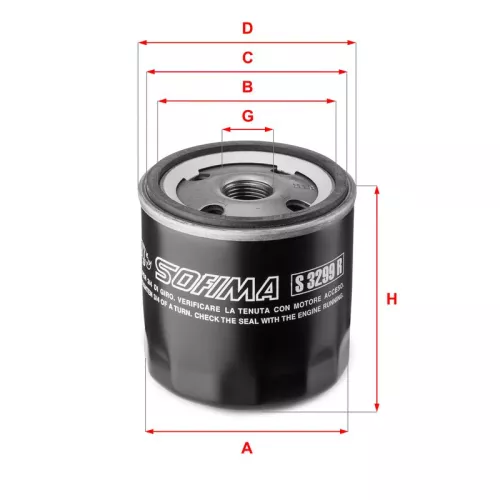 Oil Filter SOFIMA S 3299 R)