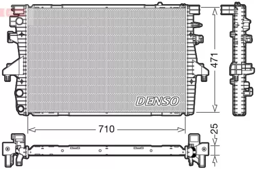 Radiator, engine cooling DENSO DRM32039)