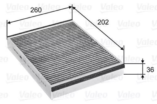 Filter, cabin air VALEO 715757)