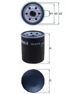 Oil Filter KNECHT OC 217/6)