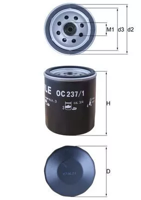 Oliefilter KNECHT OC 237/1)